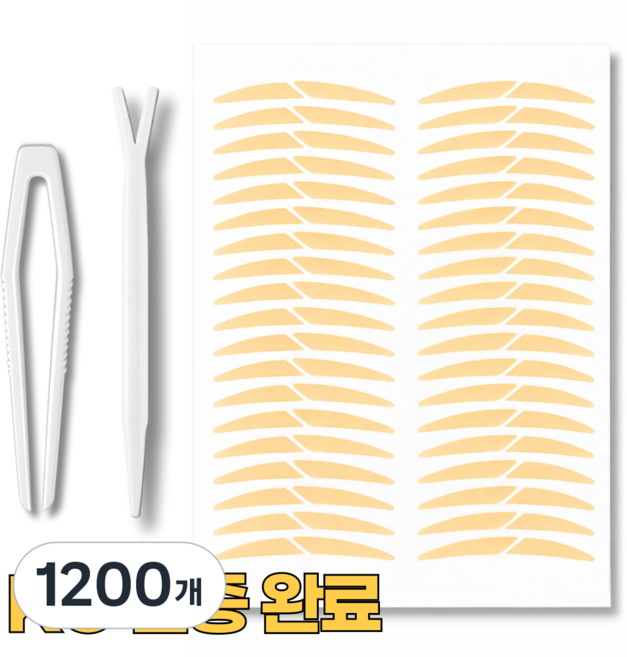 오어브랜드 얇은 티안나는 쌍커풀 쌍꺼풀 테이프, 1200개, 누드 B