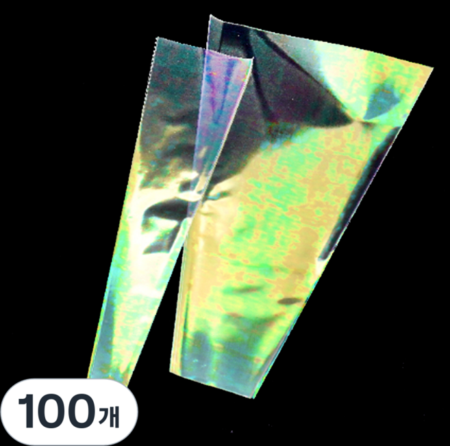 하하홈파티 OPP 홀로그램 꽃포장지, 100개