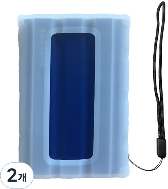 삼성 SSD T7 ShIeld 전용 하우징 범퍼 실리콘 케이스, MATTE CLEAR, 2개, 삼성 SSD T7 실드