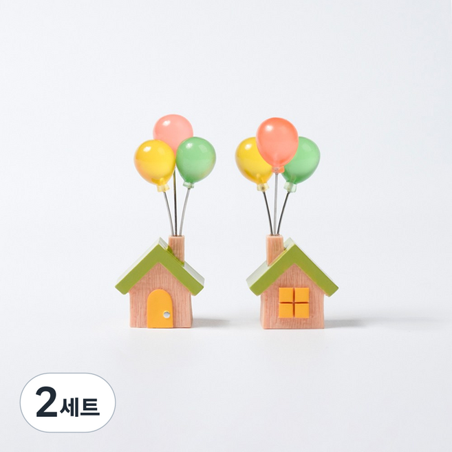 Craft Buddy 파스텔톤 풍선 장식 대시보드 집 피규어 자동차 인테리어, 2세트, 라임 2개입