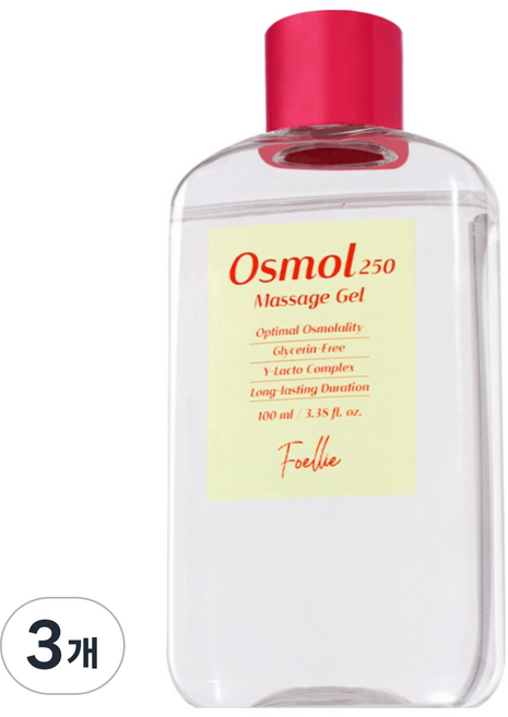 포엘리에 오스몰250 수용성 마사지젤, 100ml, 3개