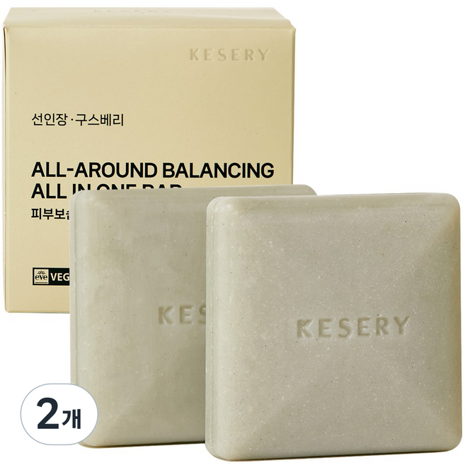 케세리 선인장 구스베리 퍼퓸 약산성 올인원바, 100g, 4개