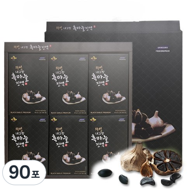 의성정품 발효 흑마늘 진액, 90개, 60ml