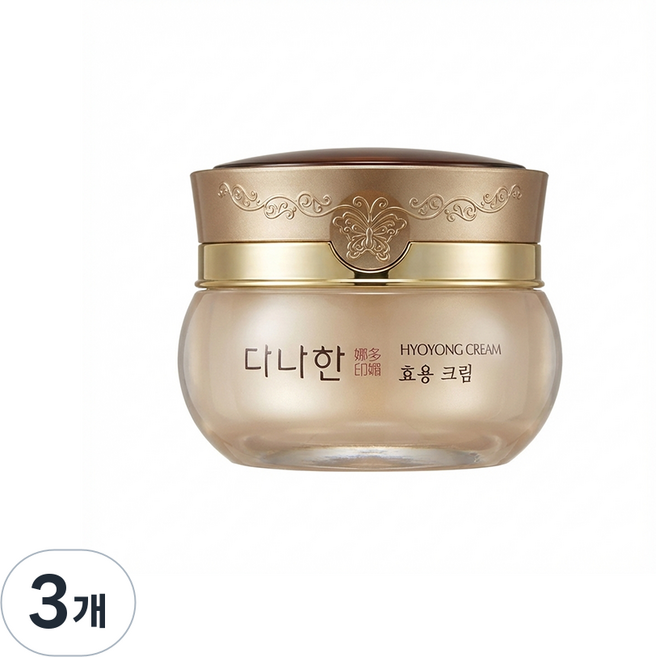 다나한 효용 크림, 3개, 50ml