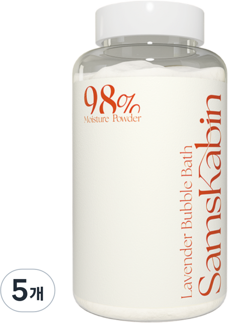 샘스캐빈 버블배스 거품 입욕제 천연 아로마, 5개, 350g