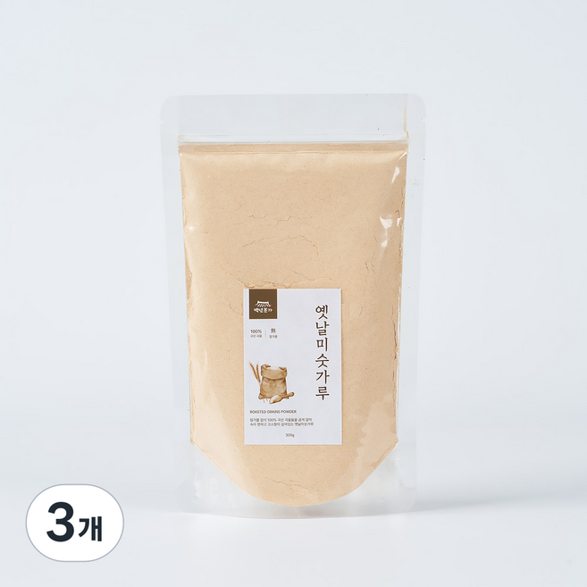 백년본가 100% 국산 곡물 식사대용 미숫가루, 3개, 500g