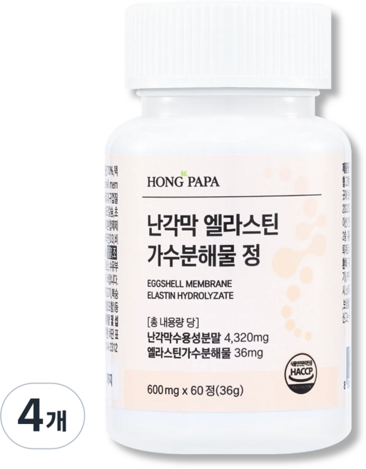 난각막 관절영양제 HACCP 홍파파, 4개, 60정