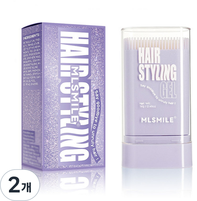 모어니스 초강력 잔머리 고정 스틱 헤어왁스 픽서 정리템, 2개, 14g