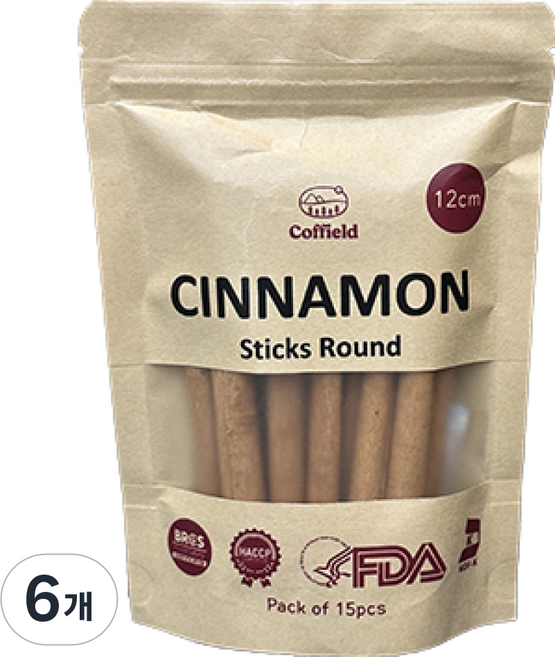 커필드 베트남 시나몬스틱 12cm, 6개, 100g