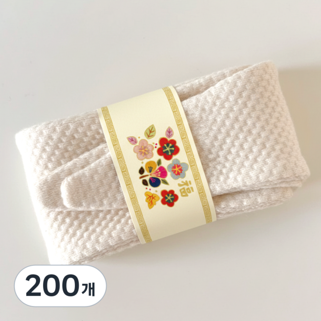 잇츠K 감성 포장띠 / 띠종이 / 띠지, 200개, (지백 복 민화)