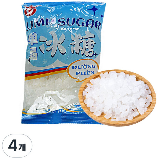 (배터짐) 난쯔패 단징빙탕 단정빙탕 얼음사탕, 300g, 4개