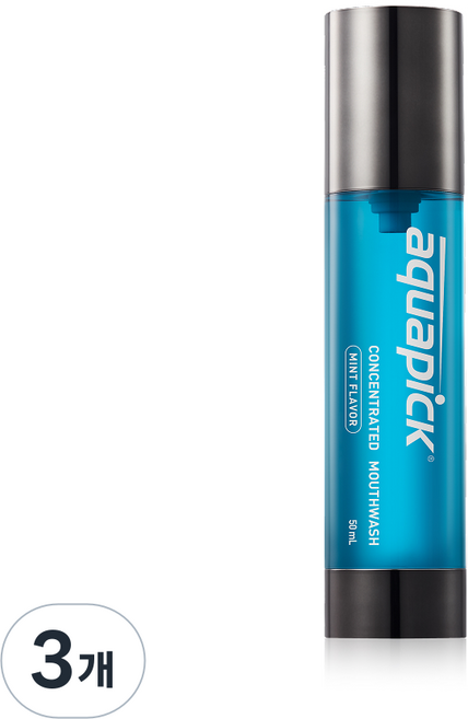 아쿠아픽 휴대용 농축가글 민트향, 3개, 50ml