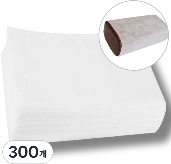 픽스쿤 일회용 위생시트 방수 베개커버 투습 방수시트, 300개, 화이트