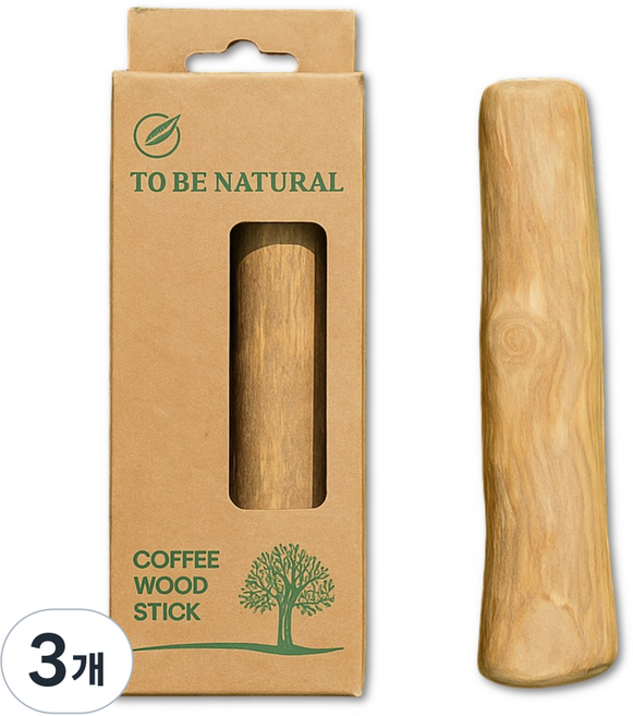 강아지 장난감 커피나무 우드스틱 이갈이 % 천연 나무, 3개, 나무