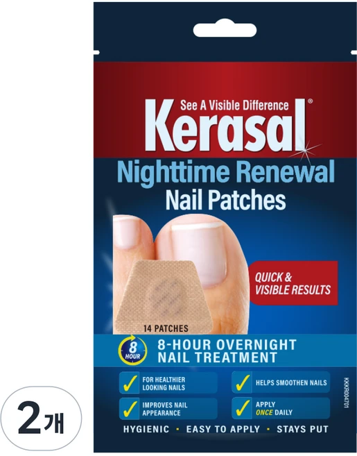 케라셀 나이트타임 패치 14p, 3.22g, 2개 - 쿠팡
