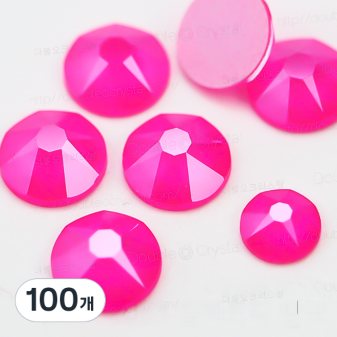 스와로브스키 일렉트릭 핑크, 100개, SS20(4.70mm)