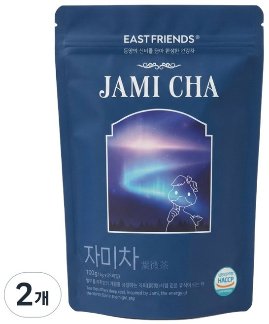 자미차 산조인 흑하랑 밤루틴 숙면 티백차 | 잠의 깊이가 깨달음의 높이다, 4g, 2개, 25개입
