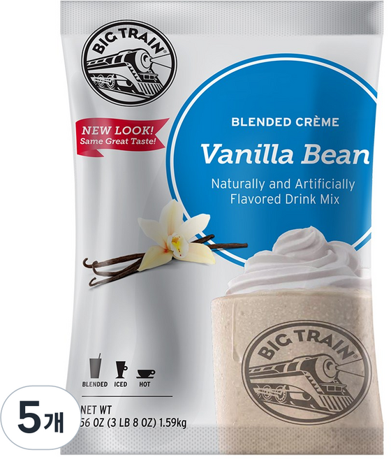 빅트레인 바닐라빈 파우더, 1.59kg, 5개