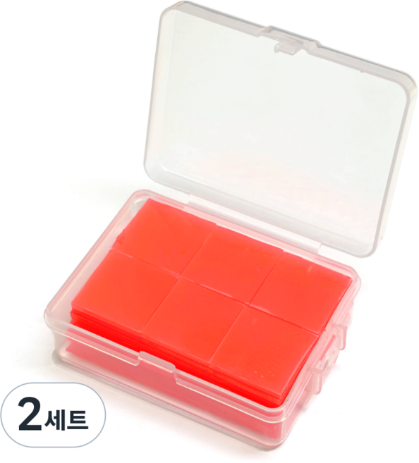 블링블링 보석십자수 2x2cm 고체풀세트 48p, 2세트, 진한핑크