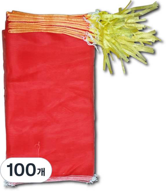 다용도 양파망 20kg 40 x 80cm, 100개, 빨강