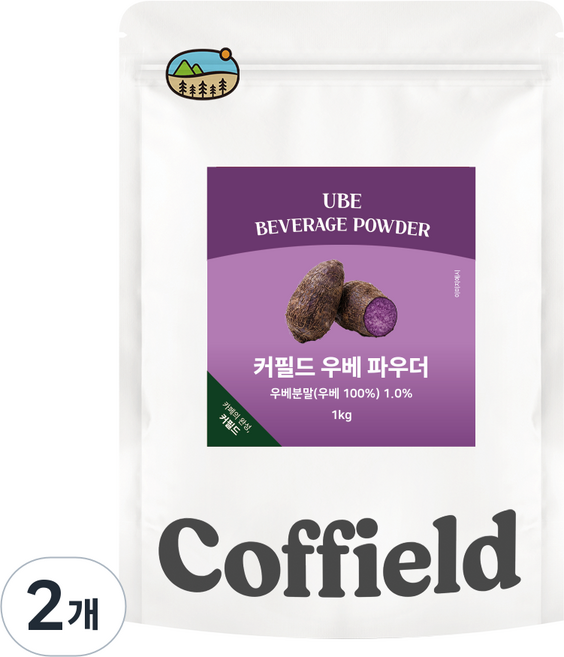 커필드 우베 파우더, 1kg, 2개, 1개입