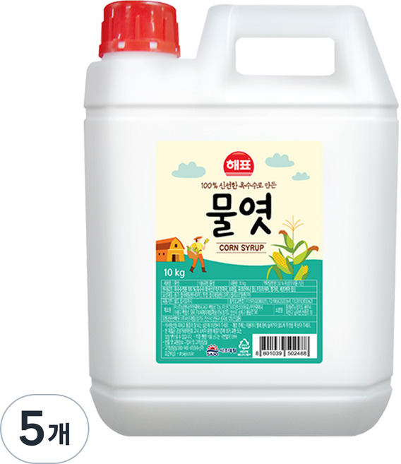 해표 물엿, 10kg, 5개