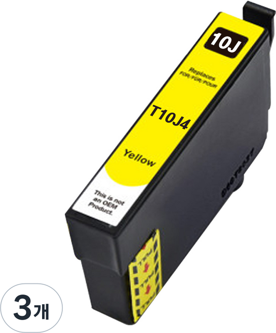 훼이머스신곡점 엡손 T10J 호환용잉크 WF2930 XP2200 XP2205 T10J170 T10J270 T10J370 T10J470, 엡손호환용 노랑(T10J), 3개