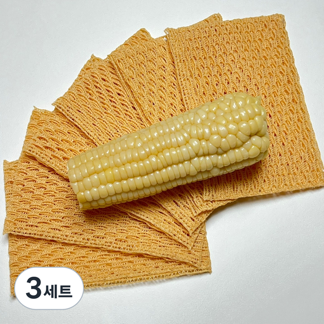오아트 옥수수 천연 수세미 국산 제로웨이스트, 3세트, 6개