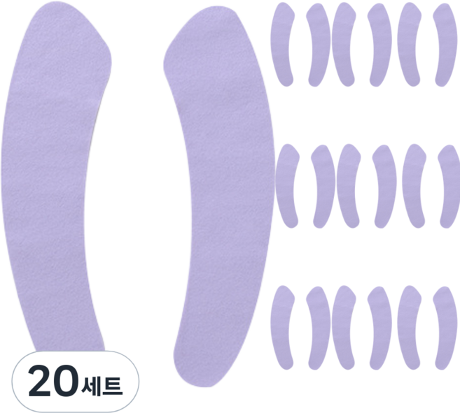멜팅마켓 붙이는 극세사 변기시트, 퍼플, 20세트
