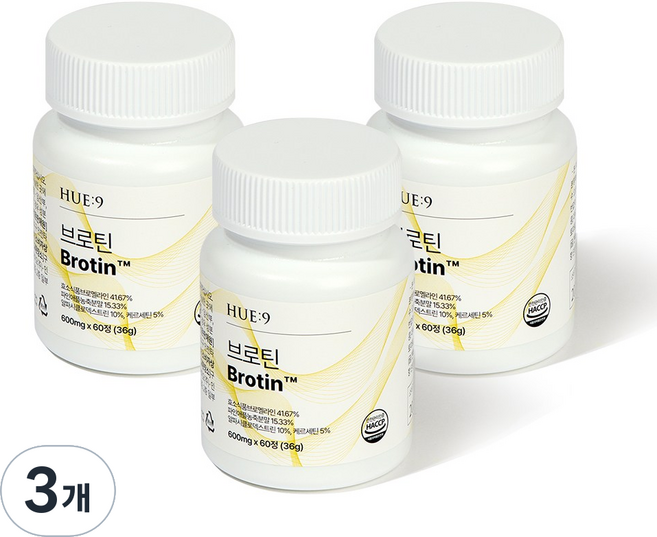 휴나인 브로멜라인 파인애플 역가수치 높은 발효 콤부 효소, 60정, 3개