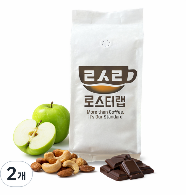 [당일특가] 로스터랩 싱글 콜롬비아 후일라 수프리모 원두 커피, 2개, 500g, 홀빈(분쇄안함)