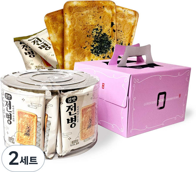 르느쿠루 네모전병 선물세트, 2세트, 600g