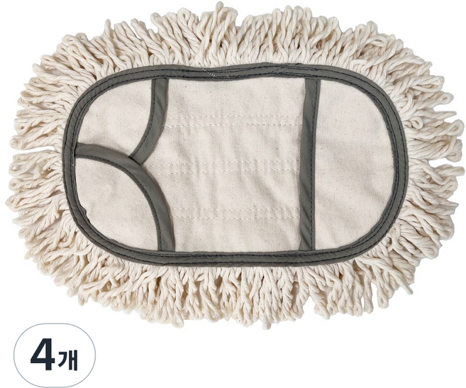 필굿리빙 방걸레 밀대걸레 리필 면방걸레, 4개