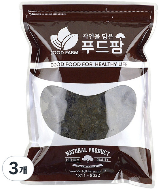 푸드팜 푸룬 캘리포니아 건자두, 500g, 3개