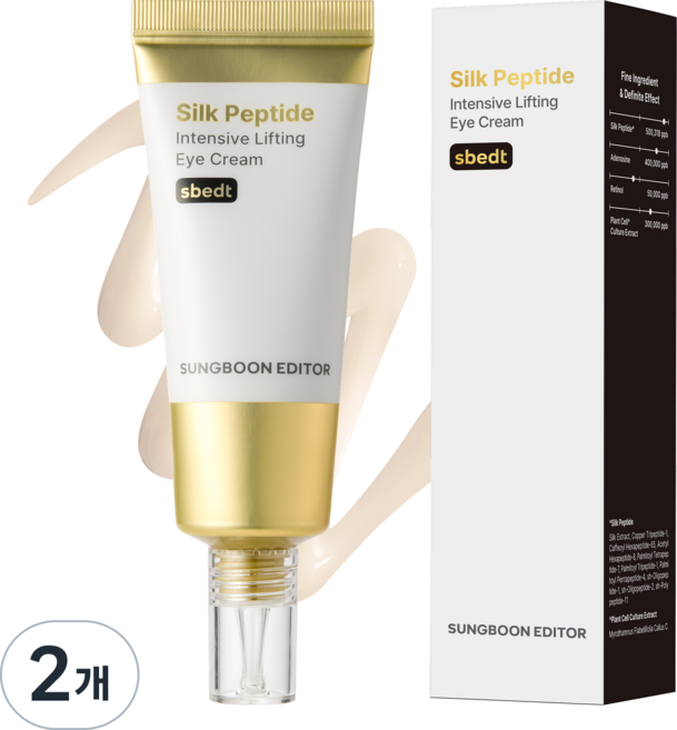 성분에디터 녹는실 실크 펩타이드 인텐시브 리프팅 아이크림 대용량, 2개, 50ml