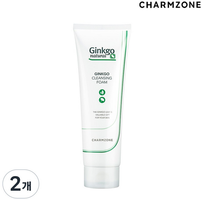 참존 징코 내츄럴 클렌징 폼, 2개, 180ml