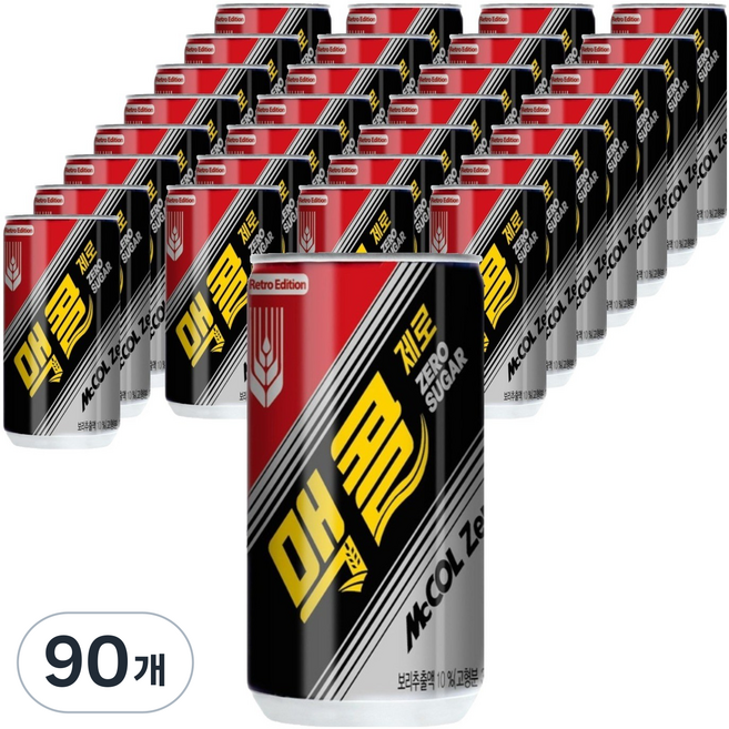 맥콜 제로, 190ml, 90개