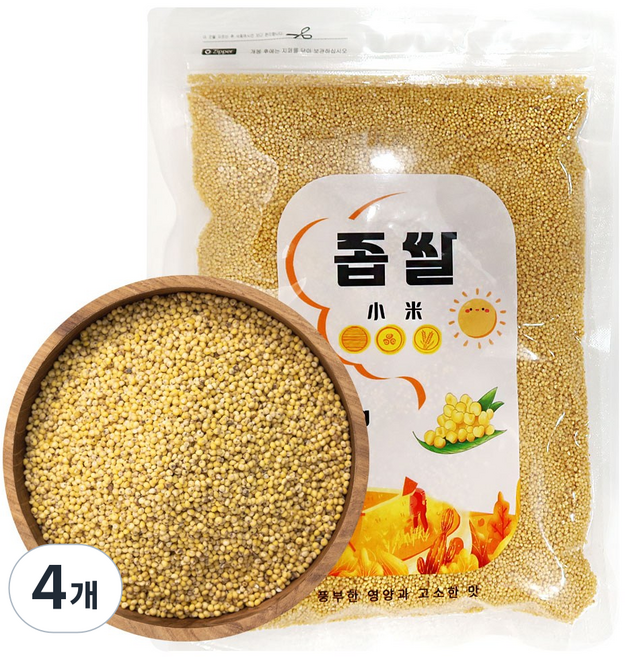 (배터짐) 최상급 품질 연변 좁쌀 쑈미 (일요일&당일발송), 4개, 500g
