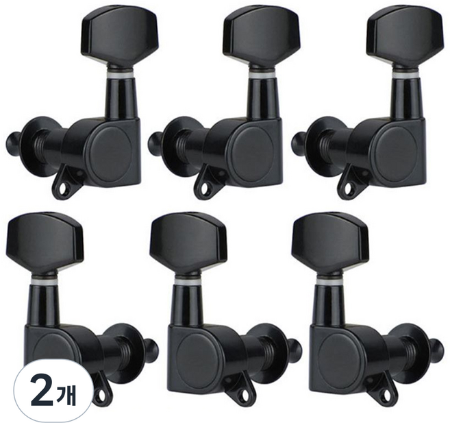 기타헤드머신 줄감개 블랙 세트 91GHY, 2개