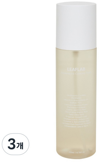 리프랩 어성초 진정 토너 미스트 저자극 트러블 피부 카밍, 200ml, 3개