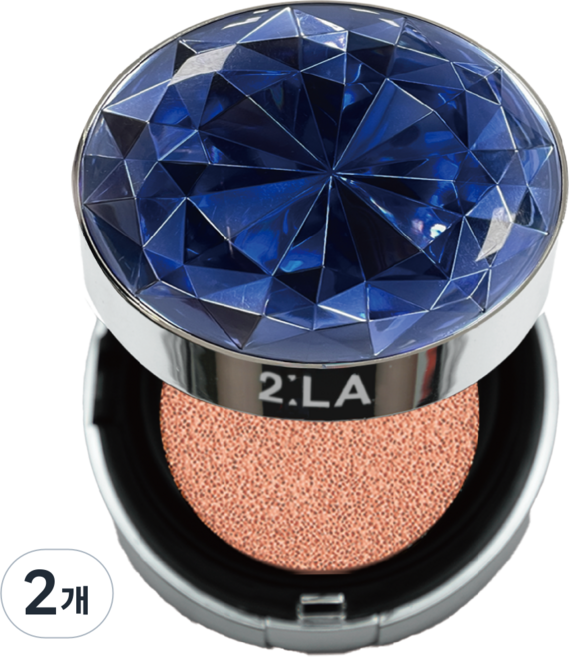 [면세점 브랜드] 투라 뱀파이어 여신 쿠션 팩트, 2개, 블루 사파이어 21호