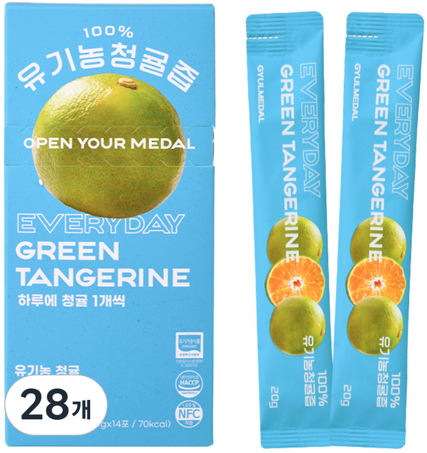 유기농 청귤즙 스틱, 28개, 20ml