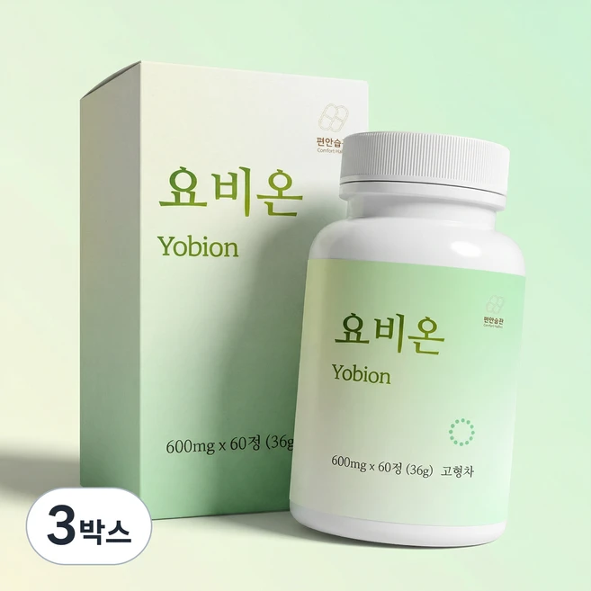 요비온 호박씨 추출물 haccp 인증, 3박스, 60정 - 쿠팡