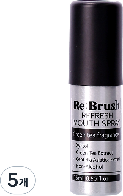 [구강유산균] 리브러쉬 리프레쉬 무알콜 구강스프레이, 15ml, 5개