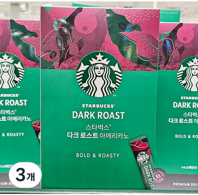 스타벅스 다크로스트 아메리카노 원두 커피믹스, 1.1g, 170개입, 3개