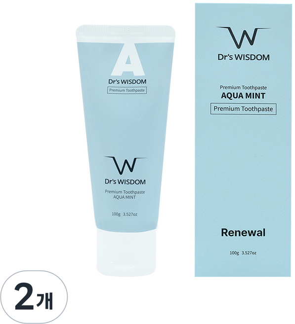 라르트 잇몸 시린이 치약 추천 프리미엄 천연 치약 아쿠아민트, 2개, 100g