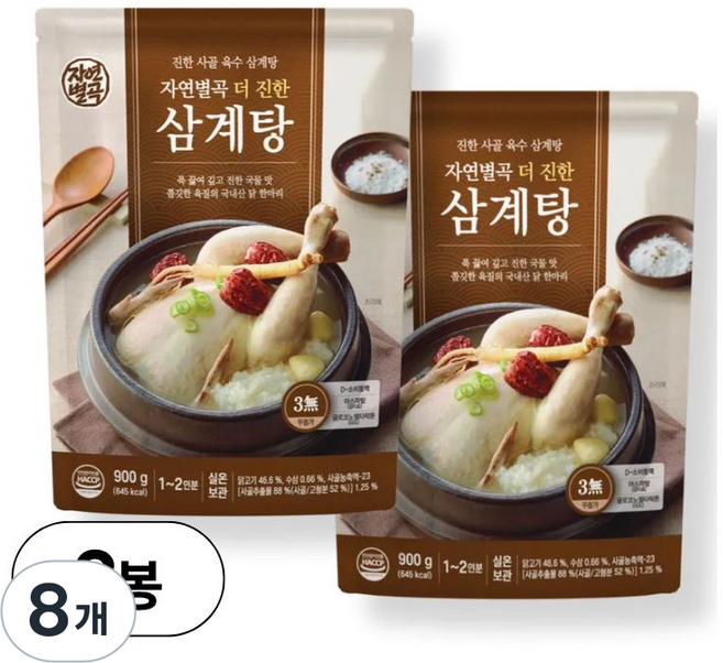 자연별곡 더 진한 삼계탕, 8개, 900g