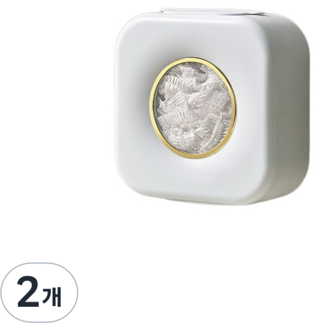 무타공 벽걸이형 주방 일회용 비닐캡 보관함 거치대 위생봉투 케이스 (세트 / 신선한 봉지), 2개, white