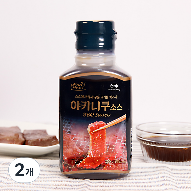 모란봉 푼푼 야키니쿠소스, 2개, 250g
