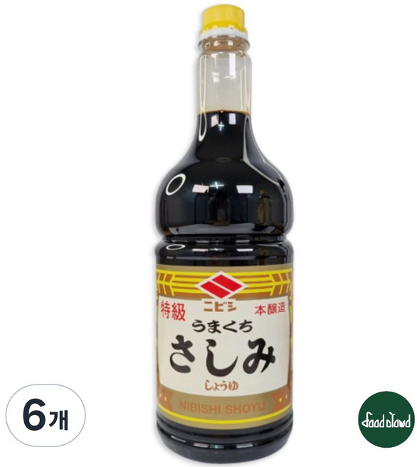 니비시 사시미 간장 소유, 1.8L, 6개